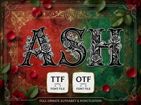 Ash: Victorian Botanical Elegance for Modern Design