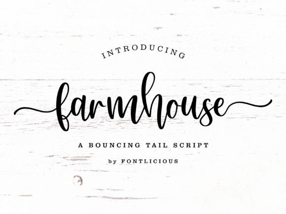 Farmhouse Font: Crafting Elegance with a Bouncy, Swashed Style