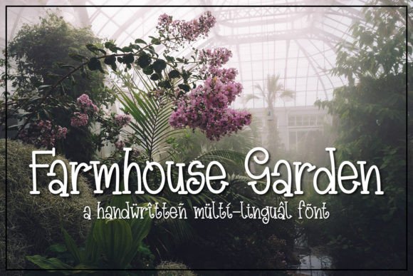 Farmhouse Garden: A Handwritten Slab Serif Font for Authentic Projects
