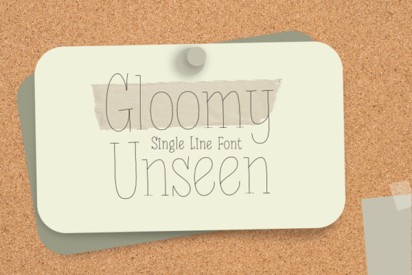 Gloomy Unseen: Elevating Casual Typography in Modern Design