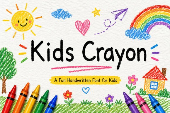 Kids Crayon: A Playful Font for Creative Projects