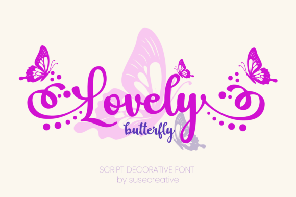 Lovely Butterfly: Mastering the Art of the Decorative Script Font