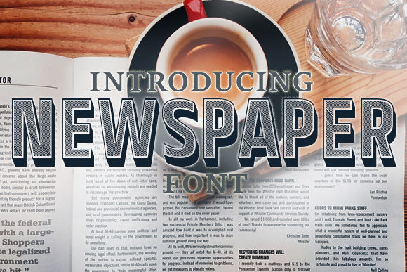 Newspaper: The Display Font for Modern Design