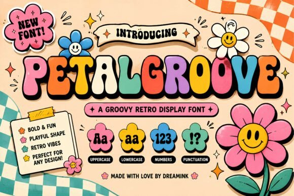 Petal Groove: A Retro Font for Modern Creativity