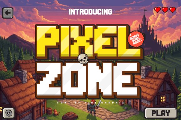 Pixel Zone: The Authentic Retro Font for Modern Creators