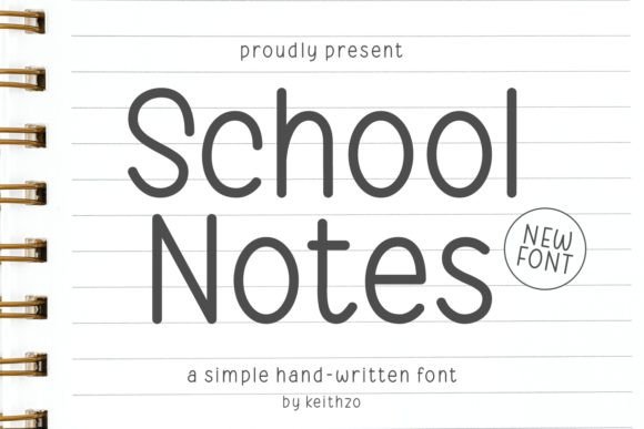 School Notes: Crafting Nostalgia and Whimsy with a Handcrafted Font
