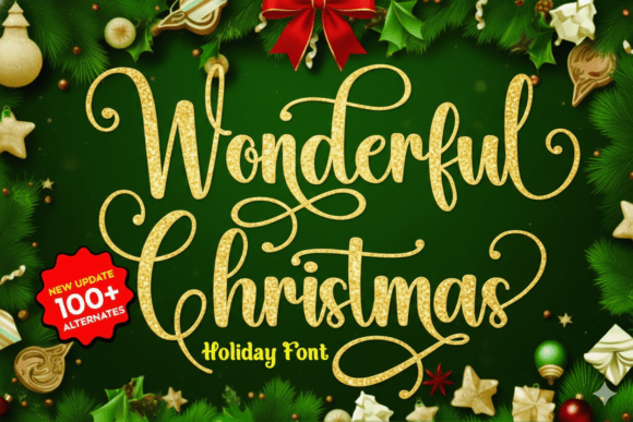 Wonderful Christmas: The Perfect Font for Your Holiday Designs