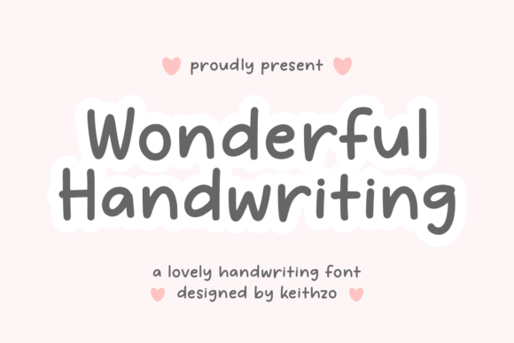 Wonderful Handwriting: The Authentic Font That Brings Your Ideas to Life